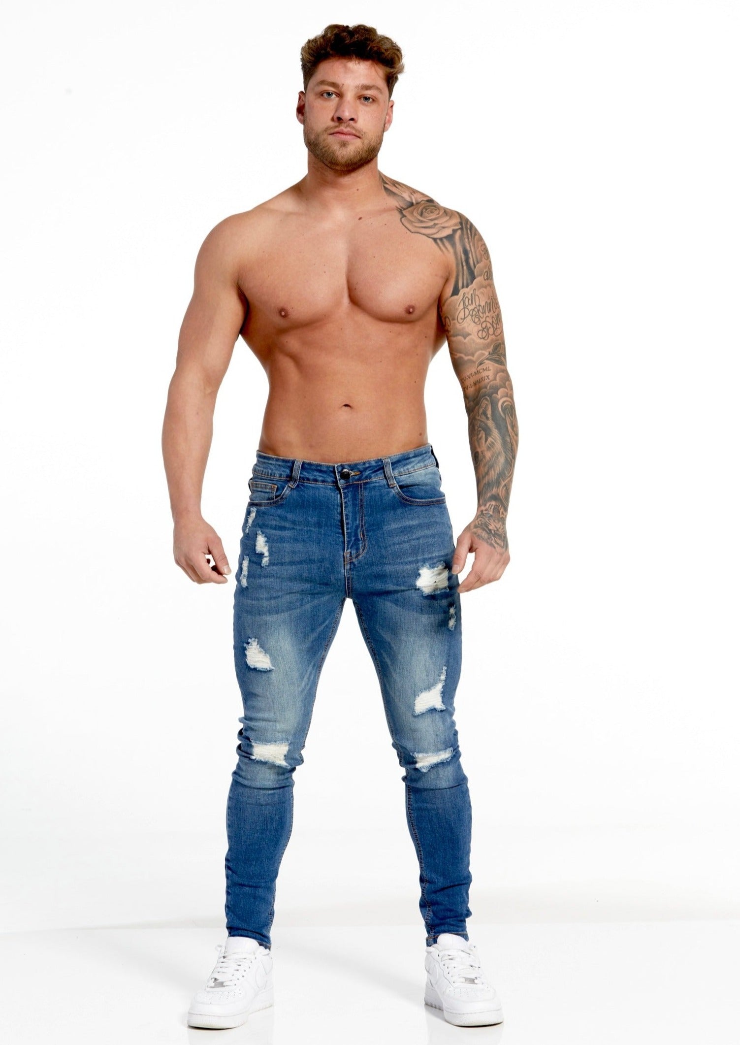 Blue Ripped Jeans
