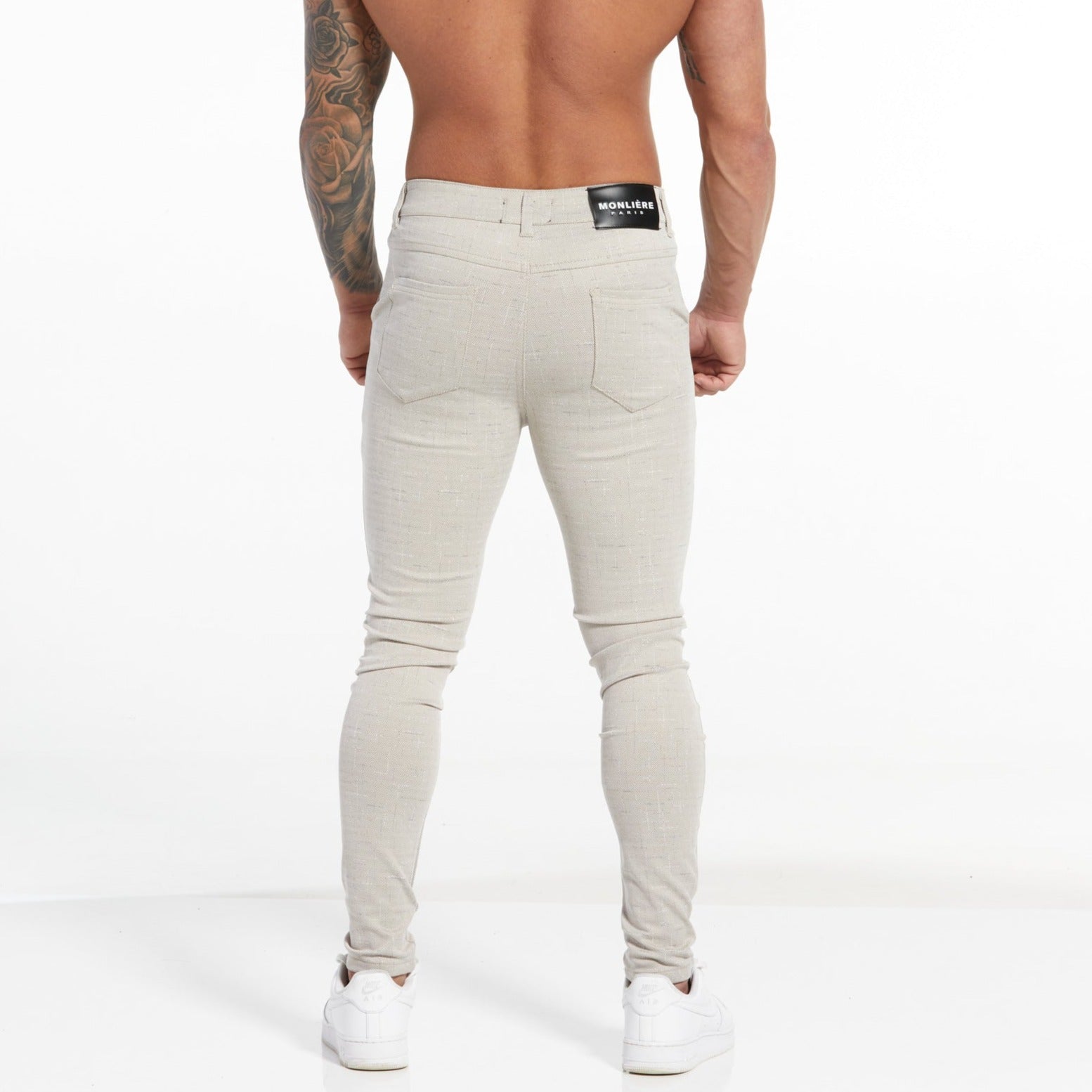 BEIGE STRETCH PANTS