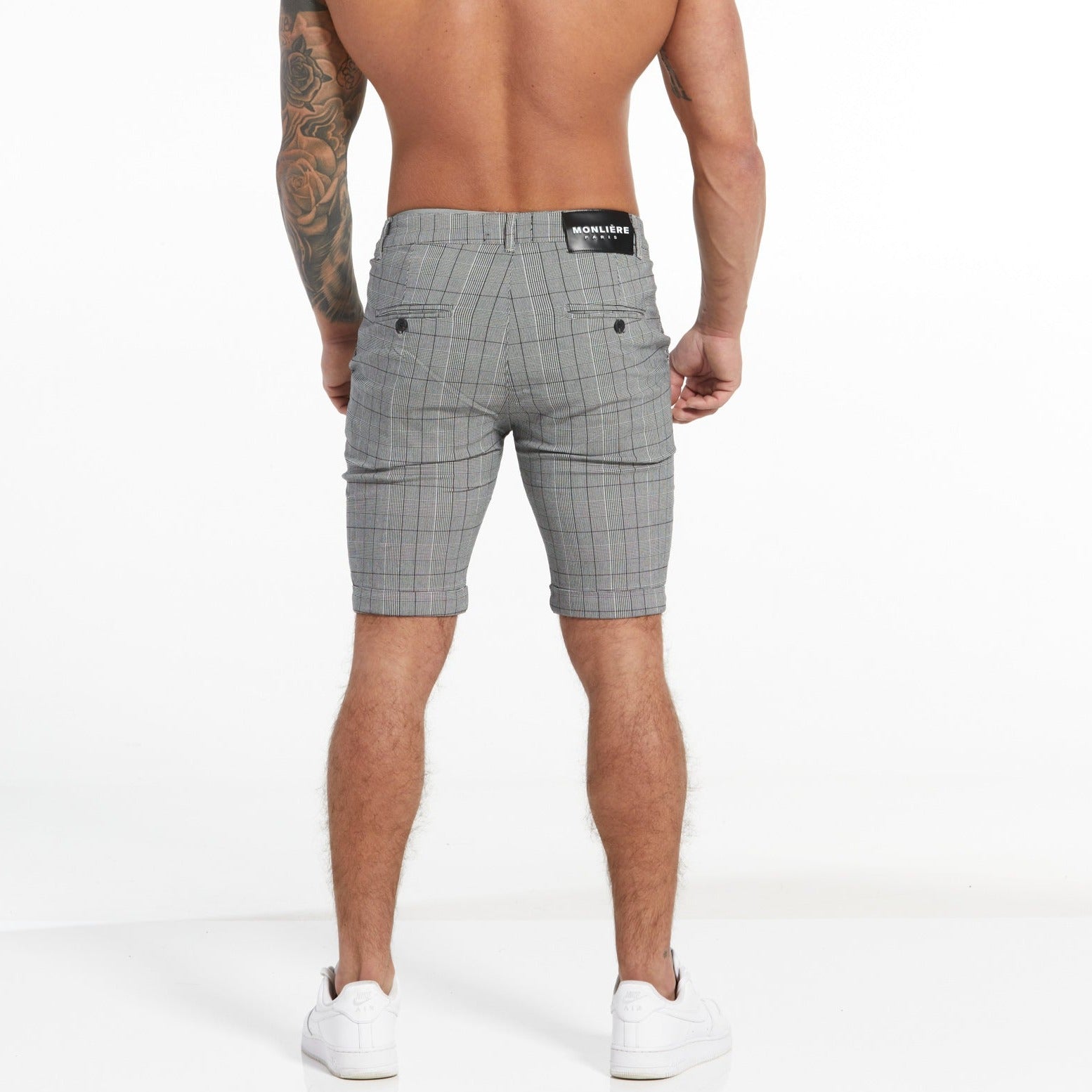 Grey Stretch Short