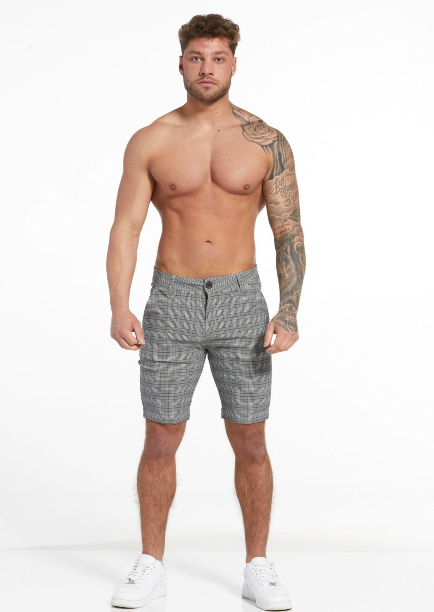 Dark Grey Stretch Short